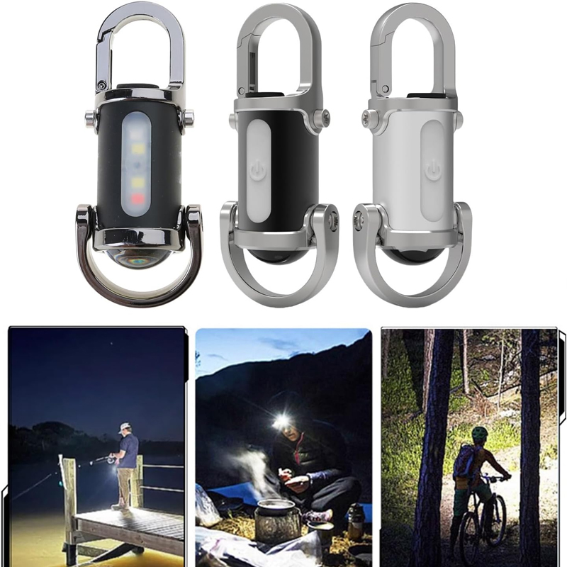 Outdoor Adventure Walks - Linterna de Bolsillo Recargable Mini para