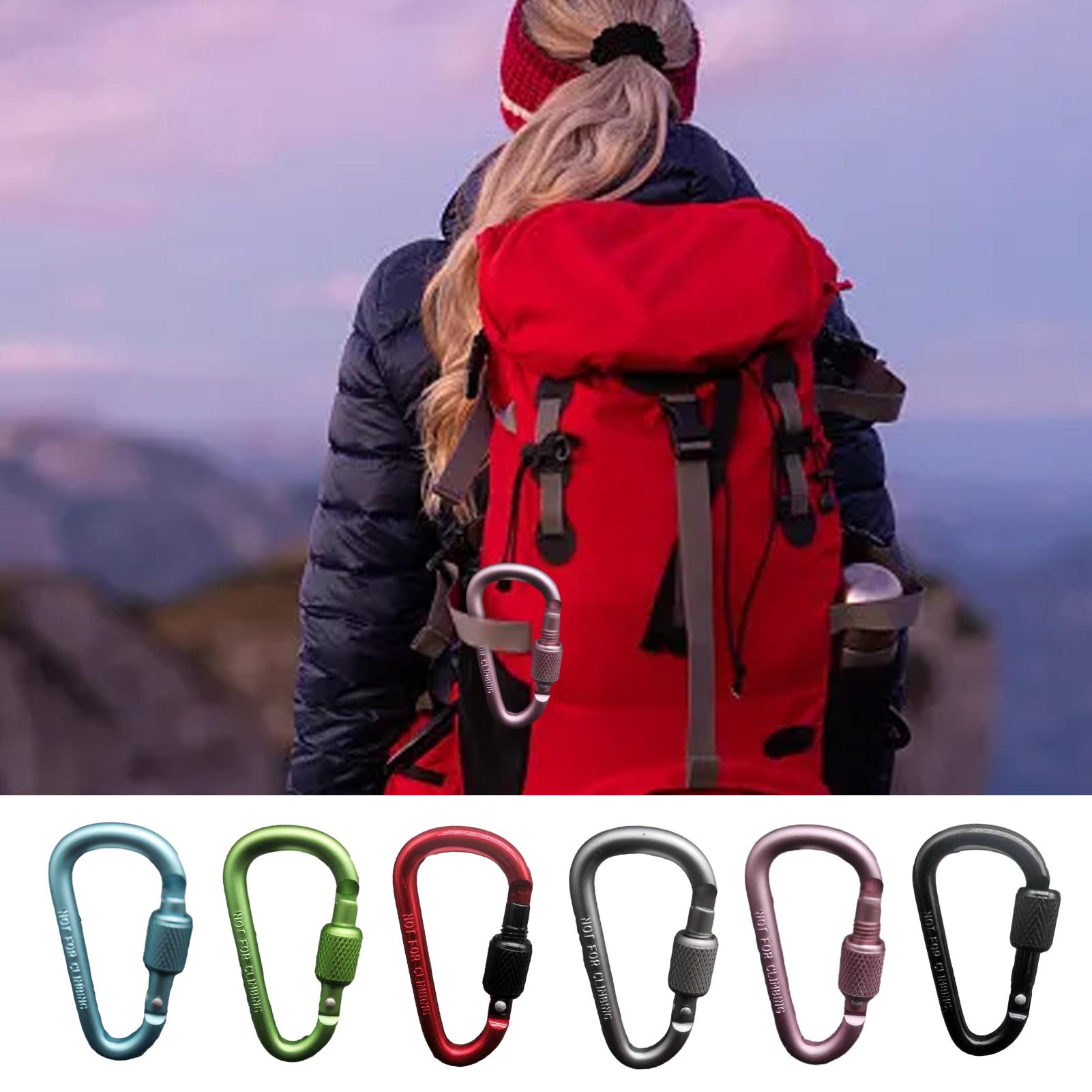 Carabiner Locking D - Mosquetón de aluminio en forma de