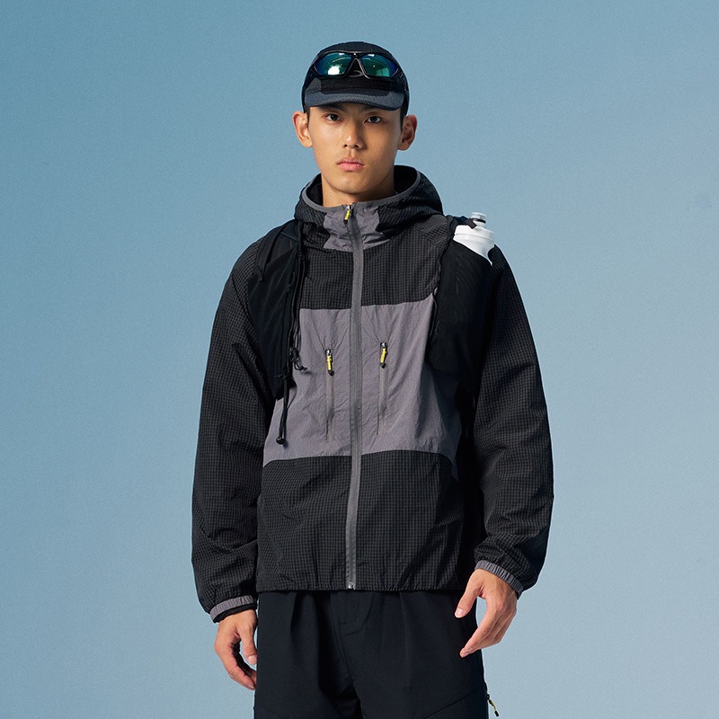 Outdoor Adventure Windbreaker - Chaqueta Cortavientos Unisex Ligera, Repelente al