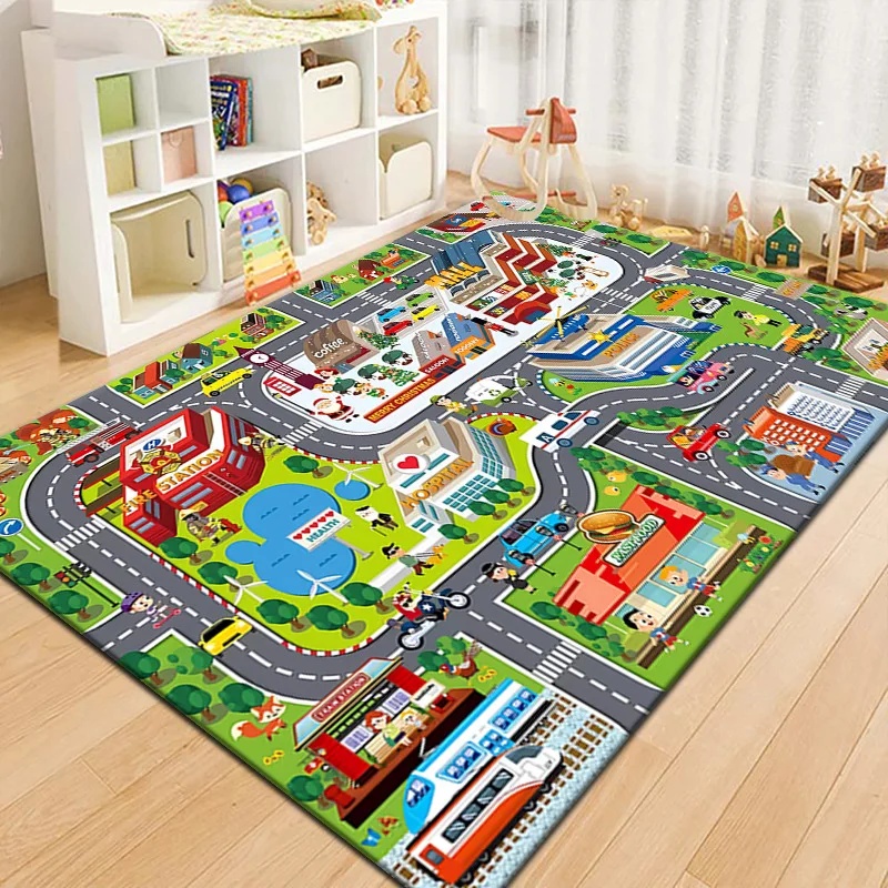 Outdoor Adventure Toys - Alfombra de Juego con Mapa de