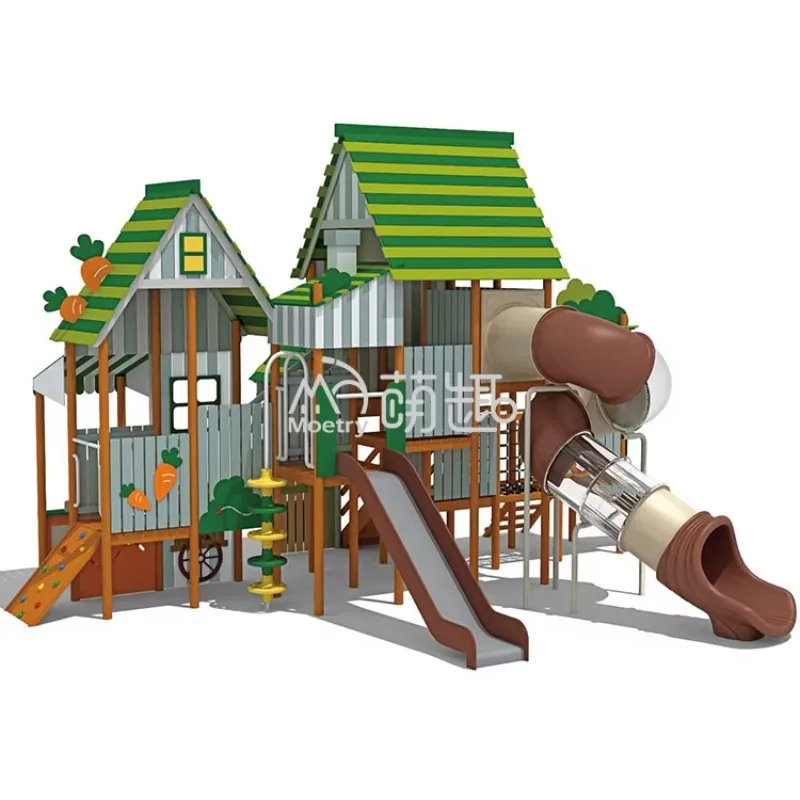 Outdoor Adventure Farm - Moetry Kids Carrot Factory-casa de juegos