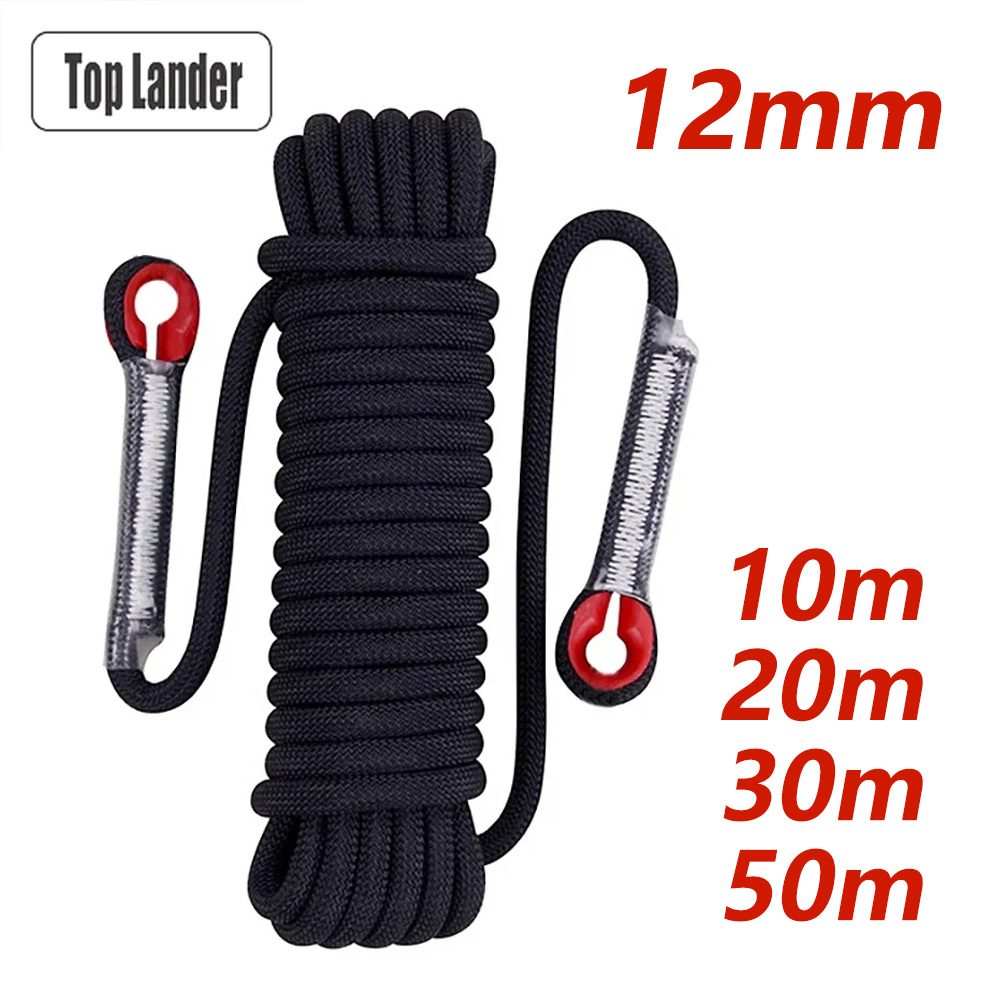 Rope Climbing Static - Cuerda salvavidas de seguridad de 12mm,
