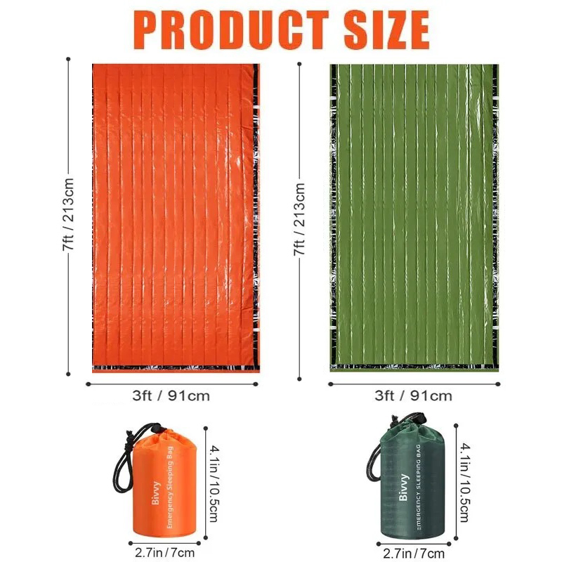 Bivy Sack Lightweight - Saco de Dormir de Emergencia Térmico