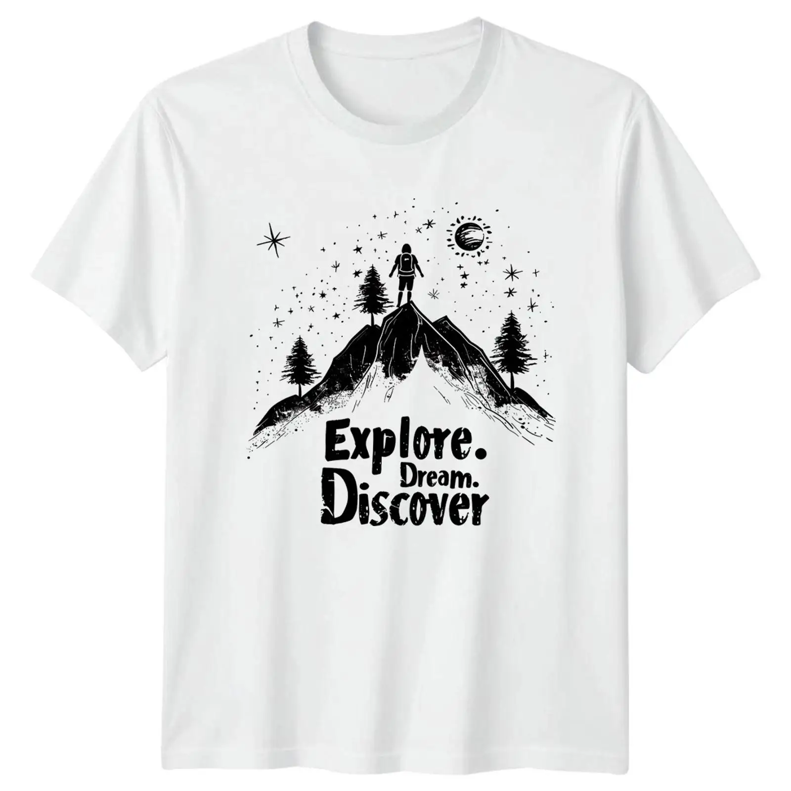 Outdoor Adventure Images - Camiseta Explore Dream Discover para Aventura