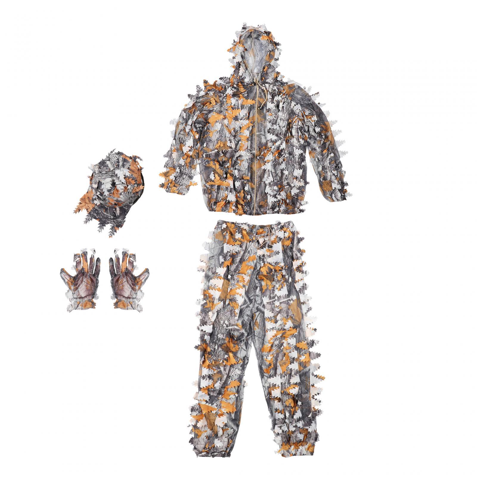 Traje Ghillie 3D con Hojas, Ch - Outdoor Adventure Farm reseña y precio