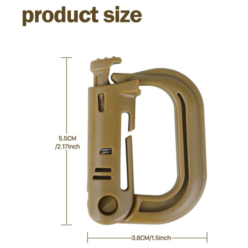 Mosquetón Grimloc Molle, anill - Carabiner Locking D reseña y precio