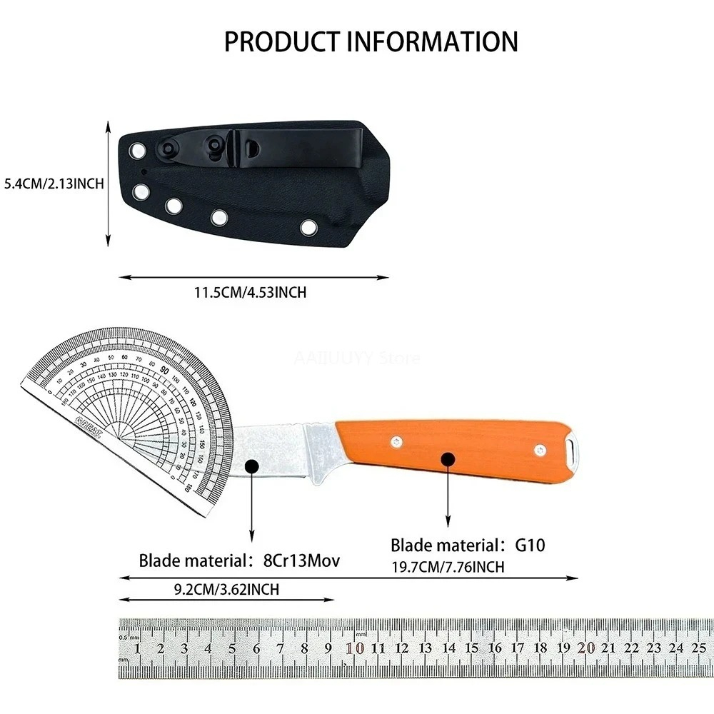 Cuchillo fijo portátil y liger - Outdoor Adventure Farm reseña y precio