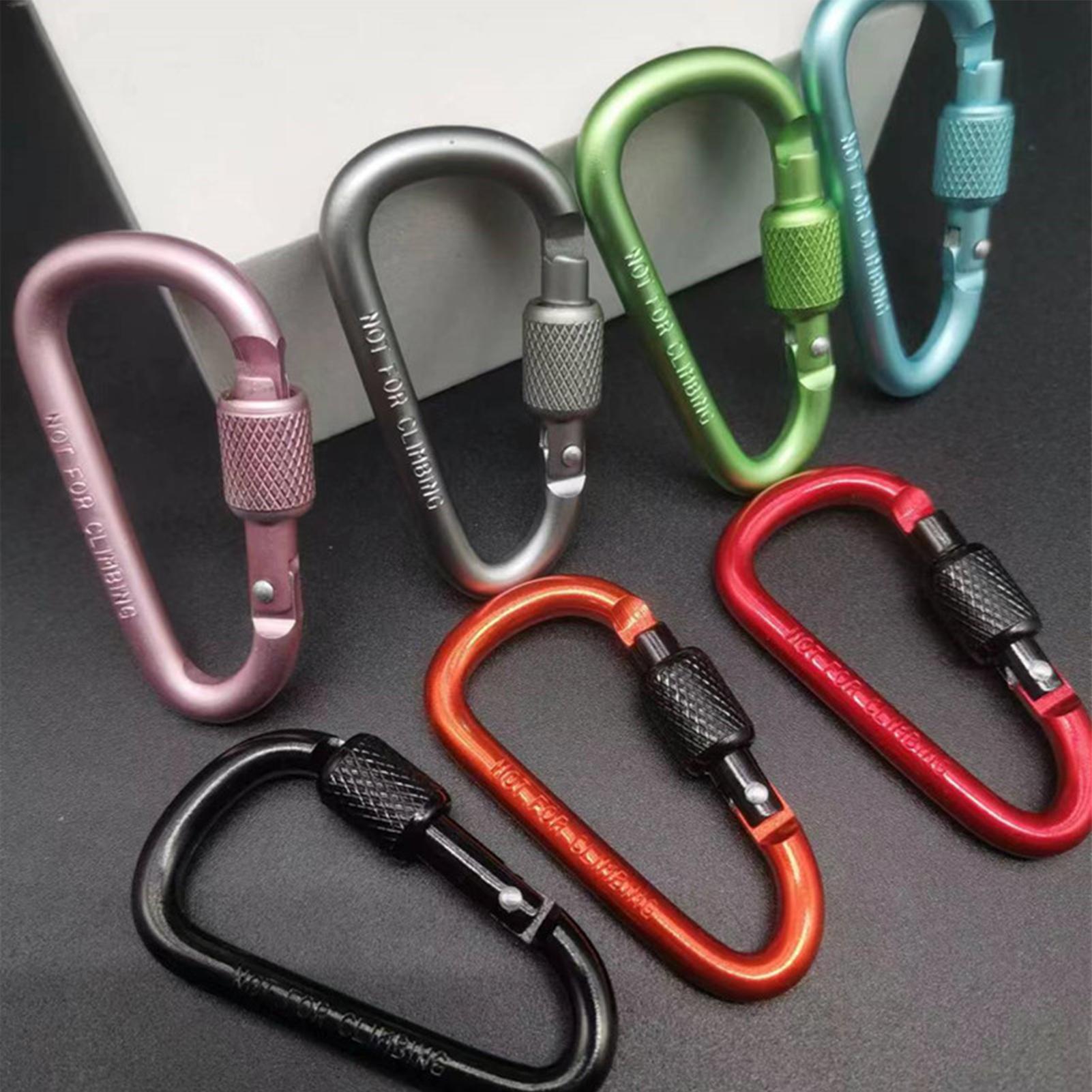 Mosquetón de aluminio en forma - Carabiner Locking D reseña y precio