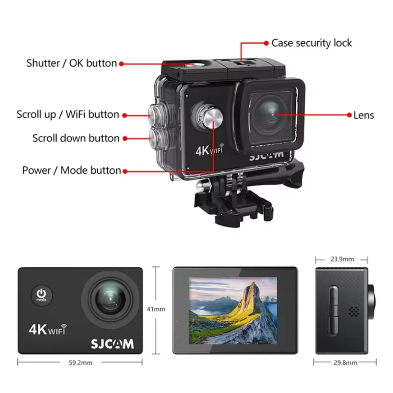 SJCAM SJ4000 Air Cámara de Acc - Outdoor Adventure Images reseña y precio