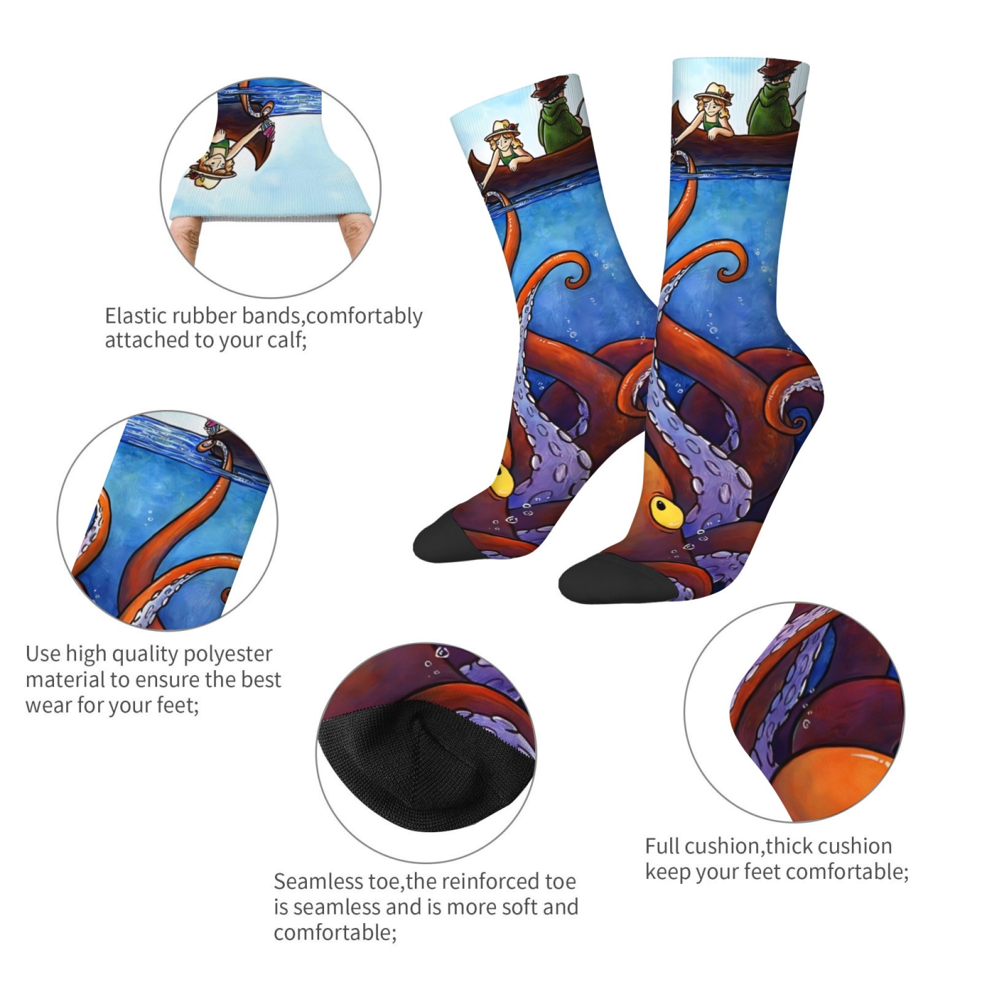 Calcetines con estampado Ocean - Outdoor Adventure Youtube reseña y precio