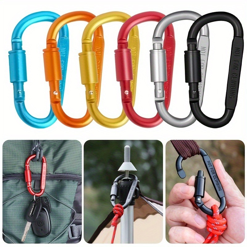 Mosquetón de aleación de alumi - Carabiner Locking D reseña y precio