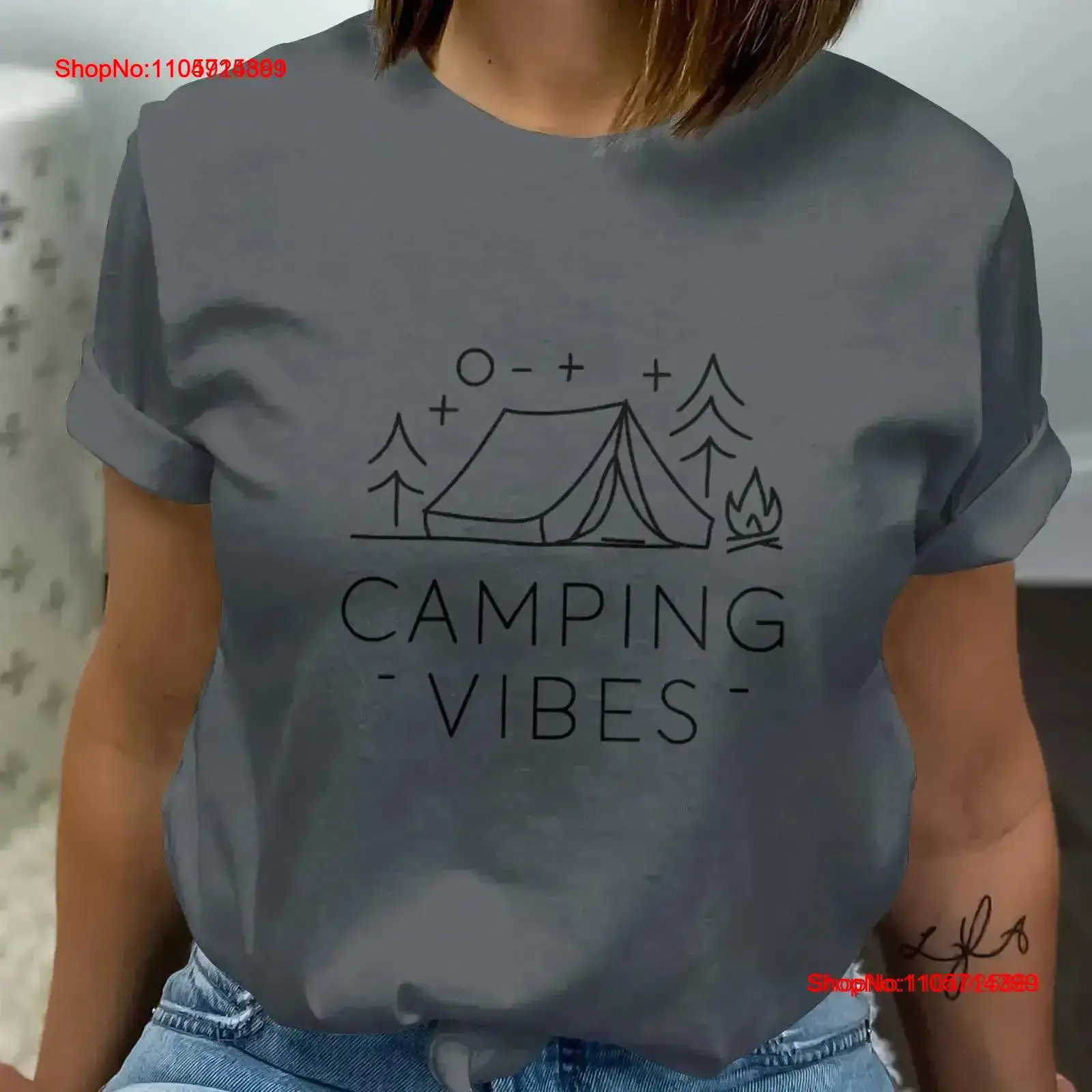 Camiseta Camping Vibes para am - Outdoor Adventure Campgrounds reseña y precio
