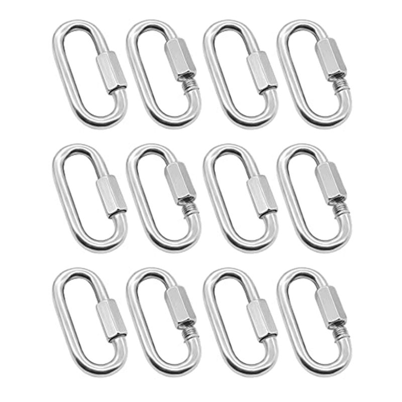 ABJS Paquete de 12 Eslabones R - Carabiner Locking D reseña y precio